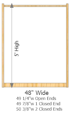 Starter Frame 48" Wide × 60" High