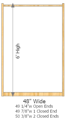 Starter Frame 48" Wide × 72" High