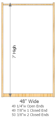 Starter Frame 48" Wide × 84" High