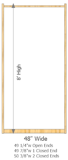 Starter Frame 48" Wide × 96" High
