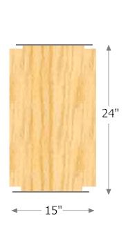 24 inch Wide Shelf