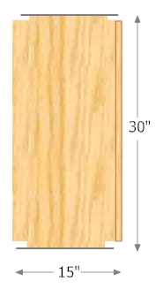 30 inch Wide Display Shelf