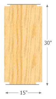 30 inch Wide Shelf
