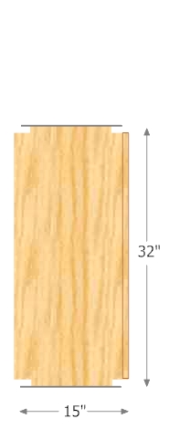 32 inch Wide Display Shelf