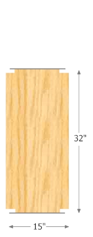 32 inch Wide Shelf