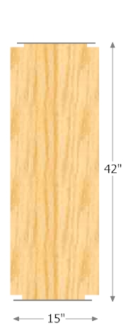 42 inch Wide Shelf
