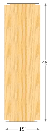48 inch Wide Shelf
