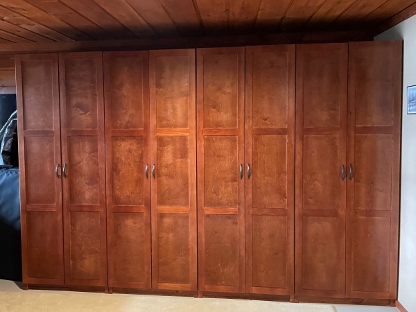 Wardrobe Wall in Pecan